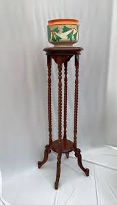 Vintage Carved Mahogany Barley Twist Vase/ornament Stand, Plant Stand - Etsy
