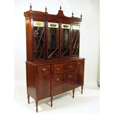 Federal Style Breakfront Secretary | Chairish