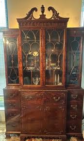 Exquisite Antique China cabinet / Secretary with Key ...