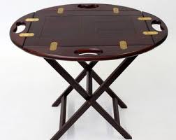 Antique Mahogany Butler Tray Table – Georgian Style, Folding ...