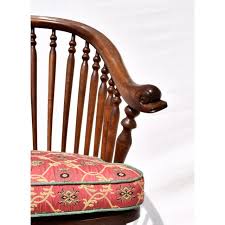 19th C. Windsor Style Chair With Dolfin Head Arms | Chairish