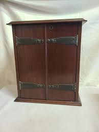 Antique English Glass Oak Pipe Smoke Cabinet. | eBay