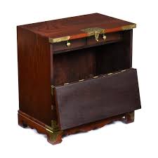 Vintage Asian Chinoiserie Rosewood Tansu Chest Nightstand or ...