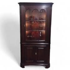 Vintage Corner Cabinet, Statton Furniture, Cherry Cabinet, Display Cabinet, Lighted Cabinet, Wood, Cabinet - Etsy