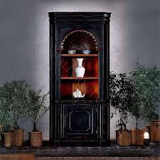 French Country Shell Corner Library Bookcase