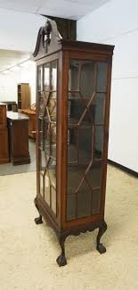 Sold at Auction: ANTIQUE MAHOGANY BALL AND CLAW FOOT CURIO ...