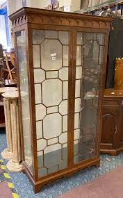 MAHOGANY GLAZED DISPLAY CABINET - Southgate Auction Rooms