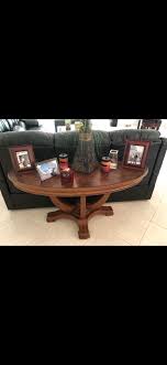 Dark Wood Half Table