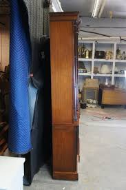 Baker Neoclassical French Empire Mahogany Breakfront China Display Cabinet 90" at 1stDibs | discontinued alexander julian furniture, 80s china cabinet, alexander julian colours furniture