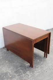 1940s Mahogany Inlay Drop Leaf Dining Dinette Table 5899 ...