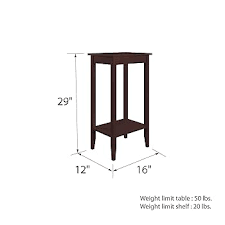 DHP Rosewood Tall End Table : Amazon.sg: Home