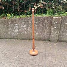 Vintage Mahogany Standard Lamp Base Carved Edwardian Floor ...