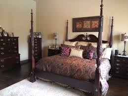 Kincaid Cherry Mountain king bedroom set includes : king size bed , 2 night stands, lingerie chest, bed steps, dresser, chest of drawers, armoire for Sale in McKinney, TX - OfferUp