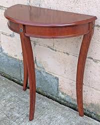 Vintage Victorian Mahogany Wooden Console Half Circle Side ...
