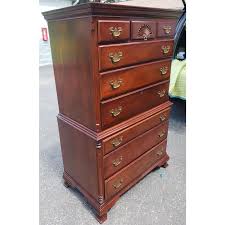 1960s Kling Furniture Certified Genuine Mahogany Chest on Chest of Drawers at 1stDibs | kling dresser, vintage kling furniture for sale, kling furniture dresser