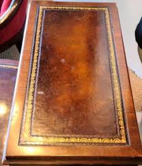 Beautiful Antique Weiman Neo-Classical Mahogany Leather Top End Table - VGC | eBay