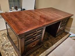 Mahogany Antique Executive Desk | eBay