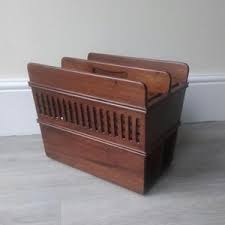 Vintage Wooden Magazine Rack, 1950s Magazine Rack - Etsy UK