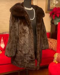 Genuine Dark Brown Mink Fur Jacket Mint Condition / Mink Fur ...