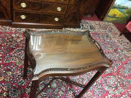 Vintage Georgian Style Table, Accent Table, Pierce Carved ...