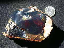 Beautiful BLUE Violet AMBER Fossil Gemstone GIANT 128 gram ...