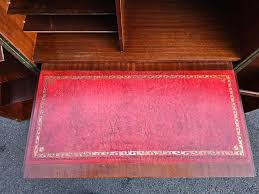 Mid-Century Campaign Style Tooled Leather Top Magic Box ...