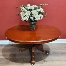 Sold at Auction: An antique English Mahogany oval pedestal ...