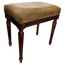 Louis XVI Mahogany Stool Upholstered in Mohair, 19th Century ...