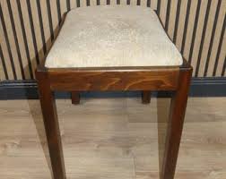 Simple 1930s Stool Seat Spring Core Upholstered Vintage ...