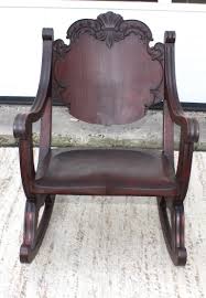 1940s Carved Mahogany Rocking Chair at 1stDibs | 1940 rocking chair, 1940s rocking chair, rocking chair mahogany