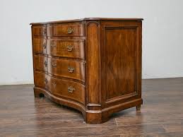 19th Century English Mahogany Serpentine Chest with Inlay ...