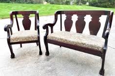 Stunning Solid Mahogany Settee & Chair | Dee Dee's