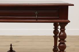 Traditional Vintage Mahogany Library Office Desk Hall Table