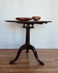 Early Round Folding Table — counter-space