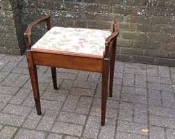 Vintage Late Victorian Mahogany Piano Stool With Sheet Compartment. Perfect for a Dressing Table. - Etsy