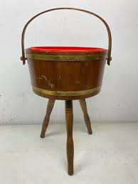 Vintage C.L. Lane Co. American Eagle Sewing Knitting Basket Firkin Bucket 3 Legs | eBay