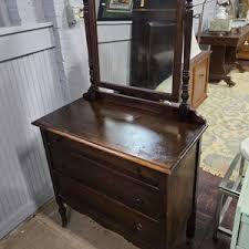 NOT FREE Shipping! See Item Description for Details.* Antique Dark Wood Dresser With Mirror - Etsy
