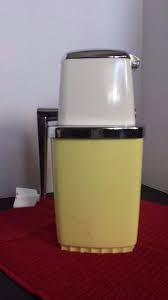 VINTAGE 50'S MID CENTURY MODERN SWING AWAY WHITE YELLOW HAND CRANK ICE CRUSHER | eBay