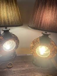 Maitland Smith Lamp Snail Translucent Penshell & Verdigris Patina Brass Set Of 2 | eBay