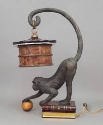 Maitland Smith Monkey Table Lamp