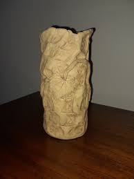 Studio Pottery Wine Cooler Handmade Grapes Leaves ...