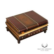 Maitland Smith Regency Style Faux Book Coffee Table | eBay