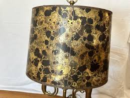 1950s Mid-Century Brass Bouillotte Lamp With Double French ...