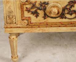 Antique Italian Neoclassical Carved & Painted Commode Chest ...