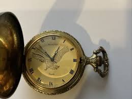 Majestron Quartz Pocket Watch Patriotic Bald Eagle; Swiss Parts; UNTESTED; G1117 | eBay