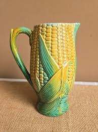 Majolica Corn Pitcher | eBay