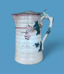 Majolica Syrup Pitcher with Foliage — Ardesh