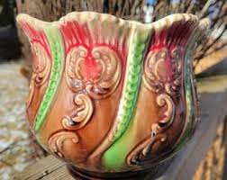 Roseville Usa JONQUIL 1931 Art Pottery Low Bowl 223-6 Daffodil Middle Period - Etsy