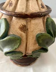 Vintage Ceramic Colorful Finial Hand Painted Free Shipping - Etsy