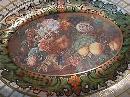Vintage Daher Decorated Ware Tin Tray #980.598 Fruit Floral ...
